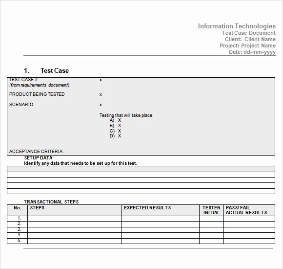 Test Case Template Excel Awesome 10 Useful Test Case Templates to Download for Free