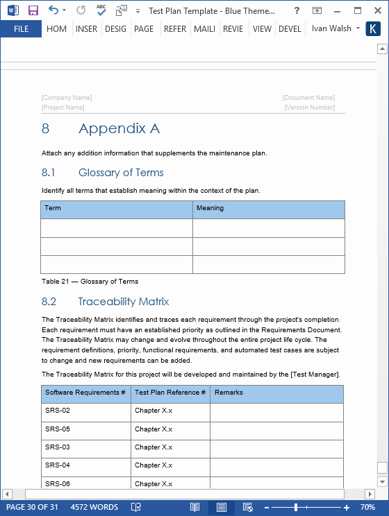Test Plan Template Excel Best Of Test Plan – Download Ms Word &amp; Excel Template