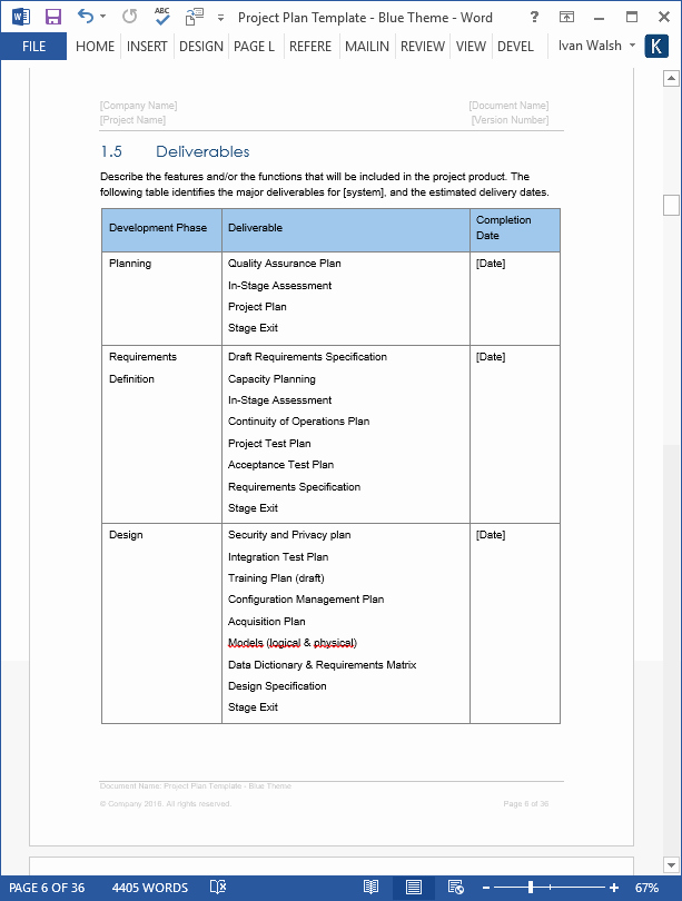 Test Plan Template Word Elegant Project Plan Template – Download Ms Word &amp; Excel forms