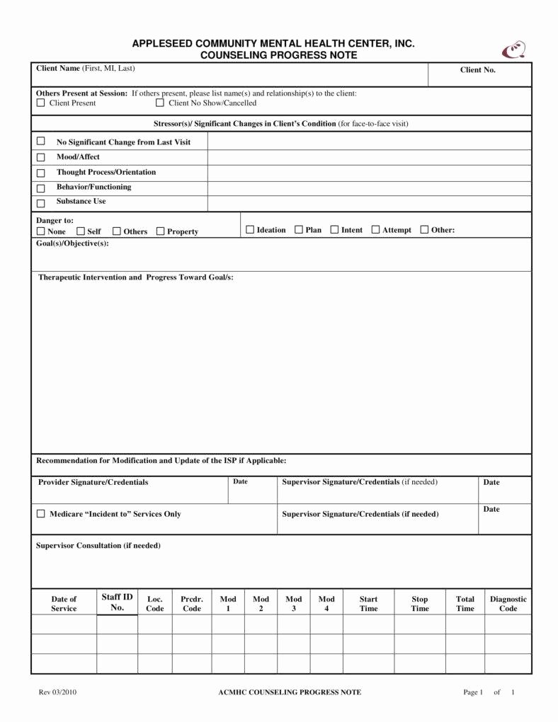Therapy Progress Note Template Fresh 8 Psychotherapy Note Templates for Good Record Keeping