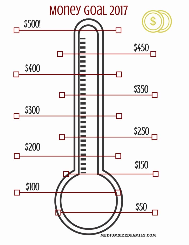 Thermometer Goal Chart Template Beautiful A Free Printable thermometer Chart to Help Reach Your