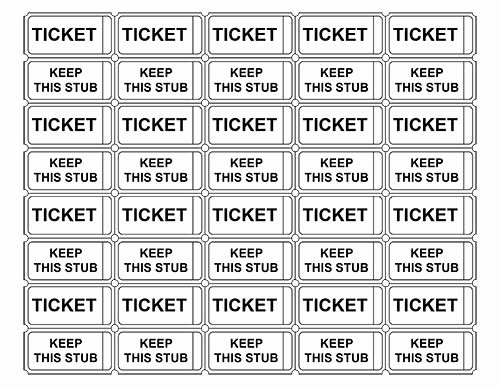 Ticket Maker Template Free Elegant Printable Admission Tickets without Numbers