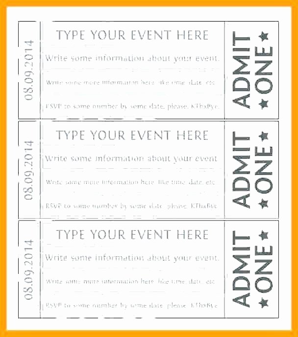 event tickets template