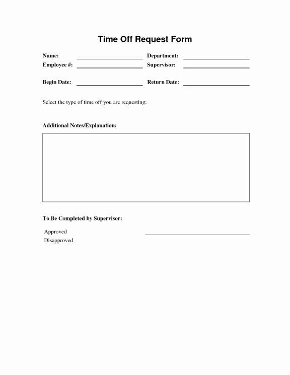 Time Off Request Template Unique Time F Request forms Find Word Templates