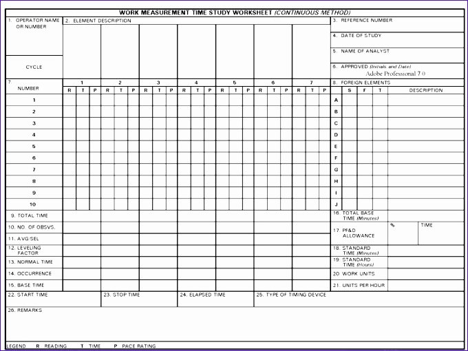 Time Study Template Excel Awesome 10 Time Motion Study Excel Template Exceltemplates
