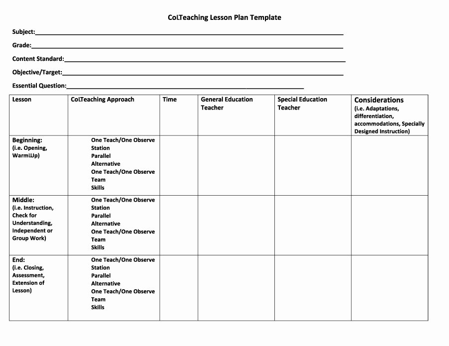 Toddler Lesson Plan Template New 44 Free Lesson Plan Templates [ Mon Core Preschool Weekly]