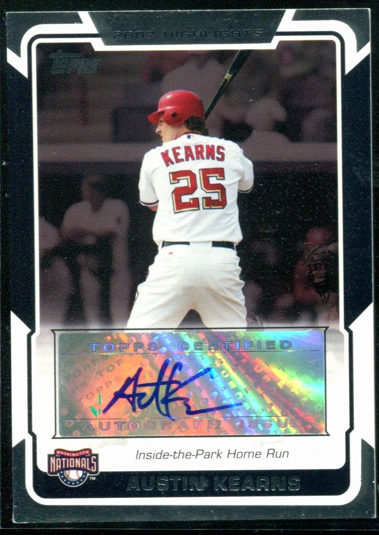Topps Baseball Card Template New 2008 topps Highlights Autographs
