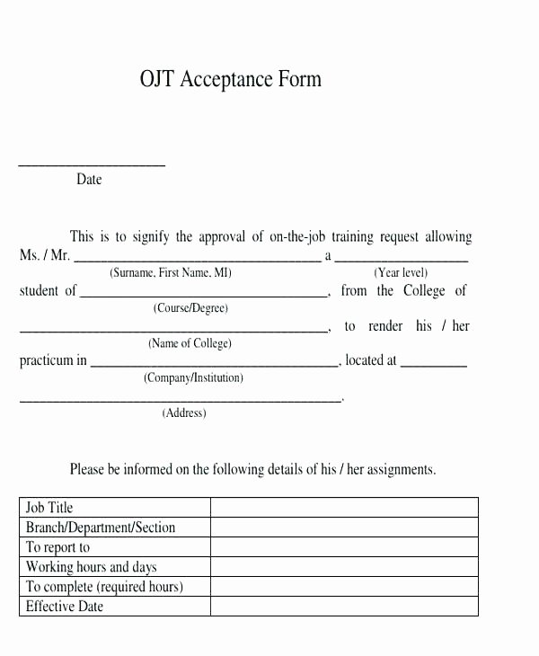 Training Acknowledgement form Template New Training Request Template Sample form Hotels Engineering