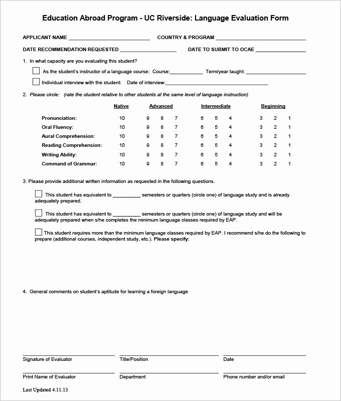 Training Evaluation forms Template Best Of 11 Sample Hr Evaluation forms &amp; Examples Pdf Doc Psd