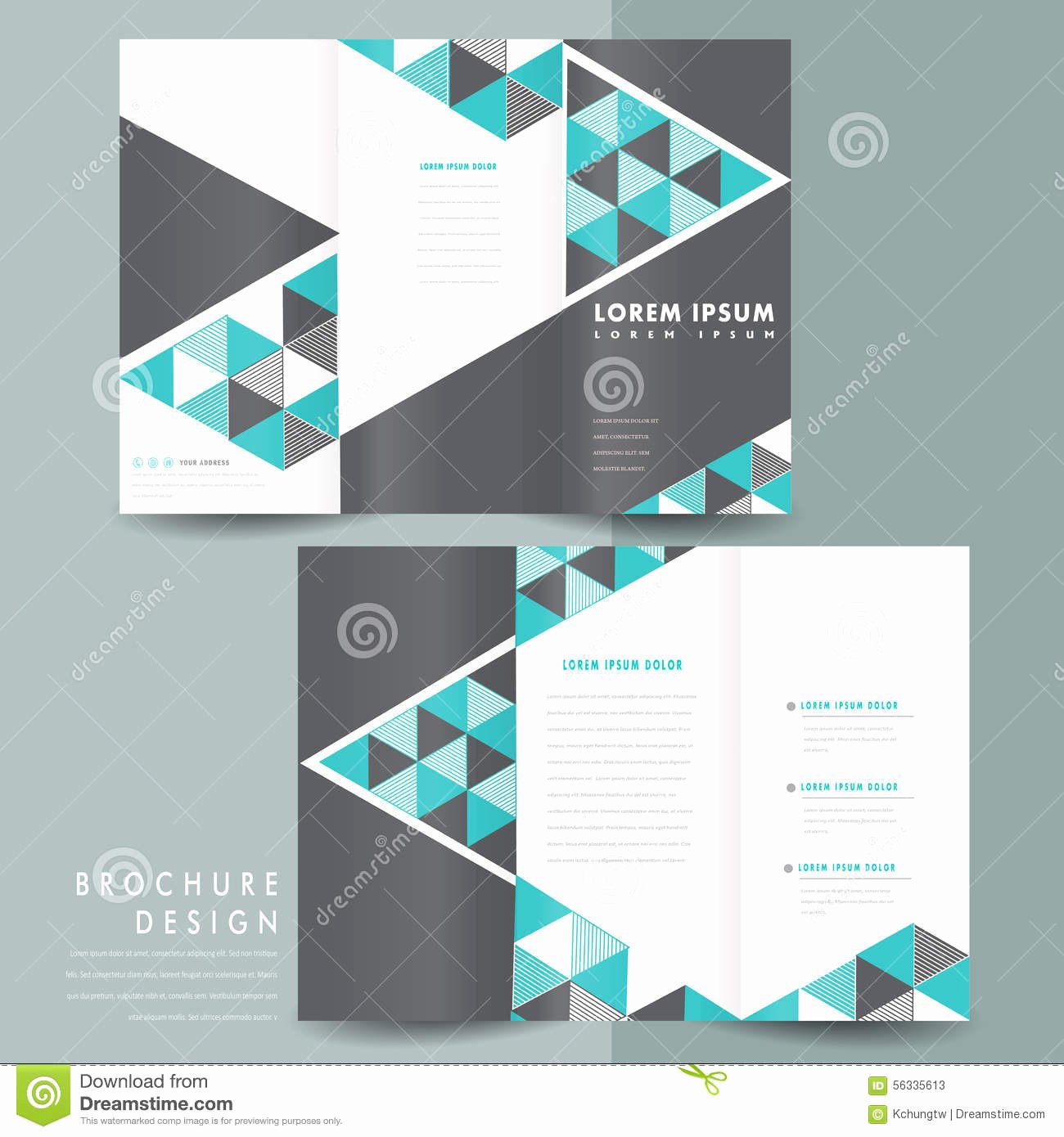Tri Fold Template Free Lovely Tri Fold Brochure Template Shop Abstract Tri