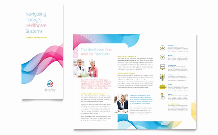 Trifold Brochure Template Illustrator New Insurance Consulting Tri Fold Brochure Template Design