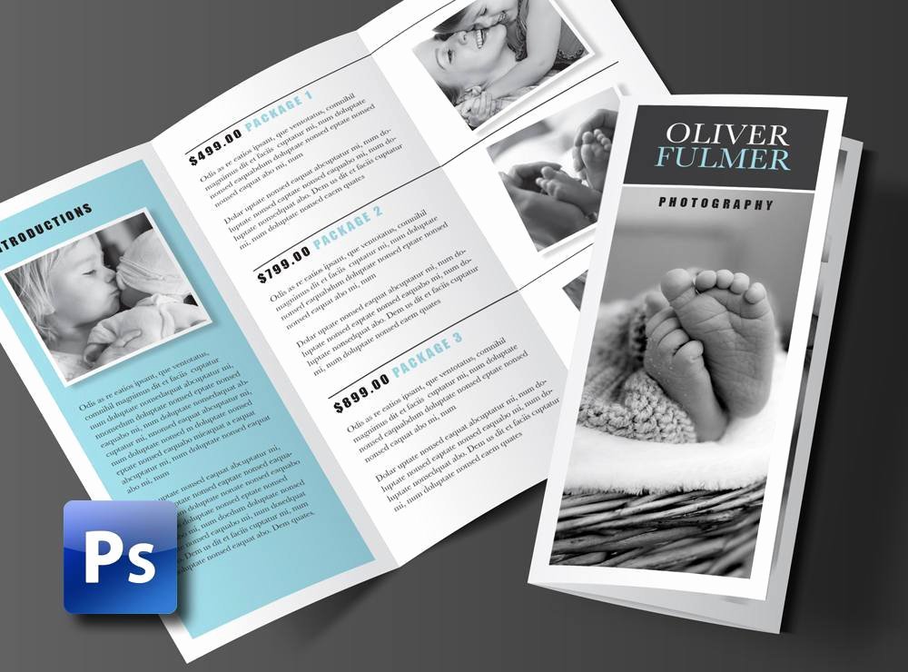 Trifold Brochure Template Photoshop Awesome Trifold Brochure Template Shop Template