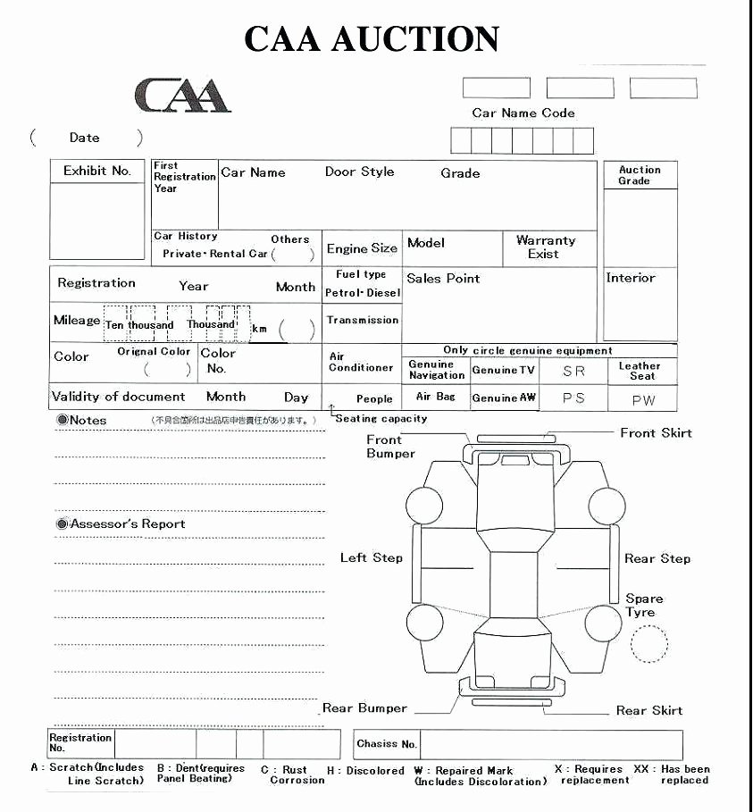 Truck Inspection form Template Lovely Car Diagram for Damage New Vehicle Template Free Condition