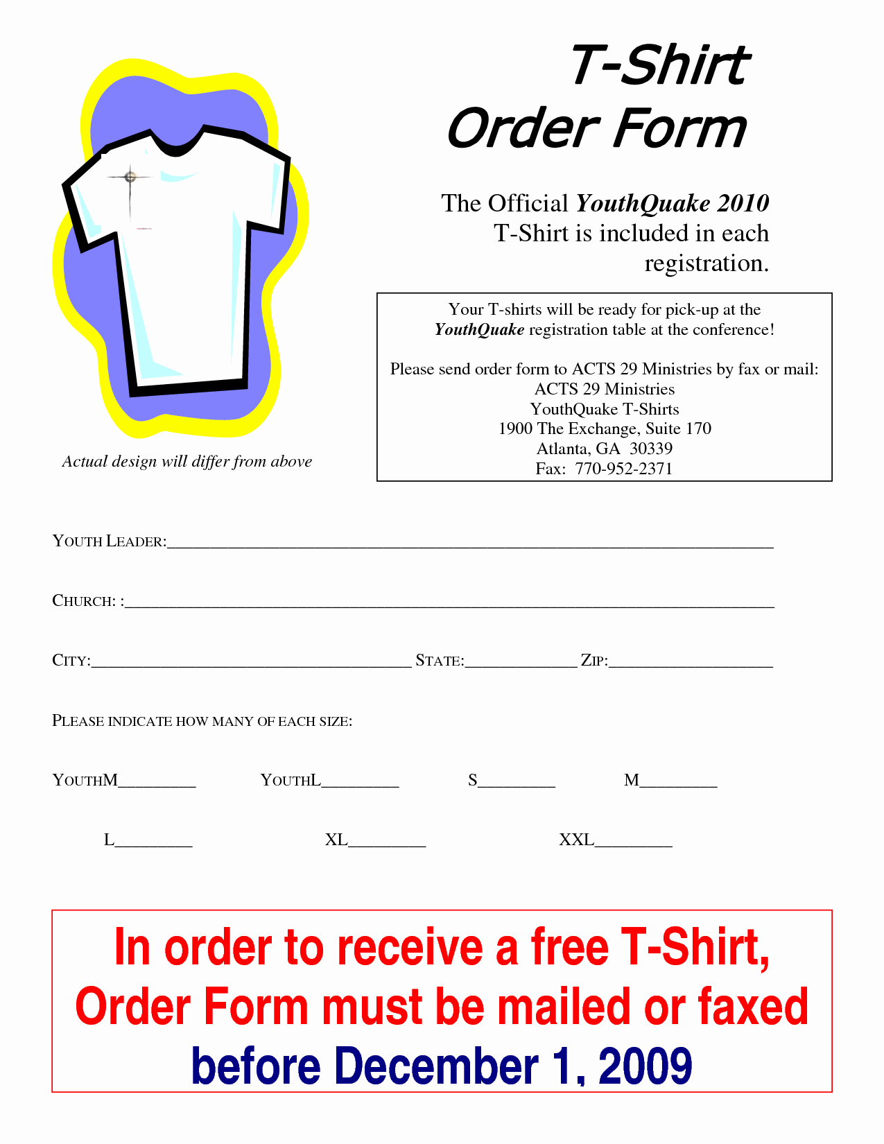 Tshirt order form Template Beautiful T Shirt order form Template