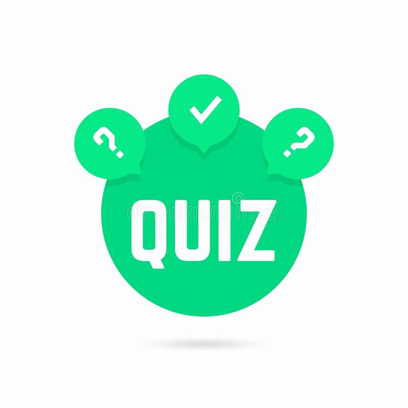 Tv Show Concept Template Inspirational Green Quiz Icon with Speech Bubble Stock Vector Image