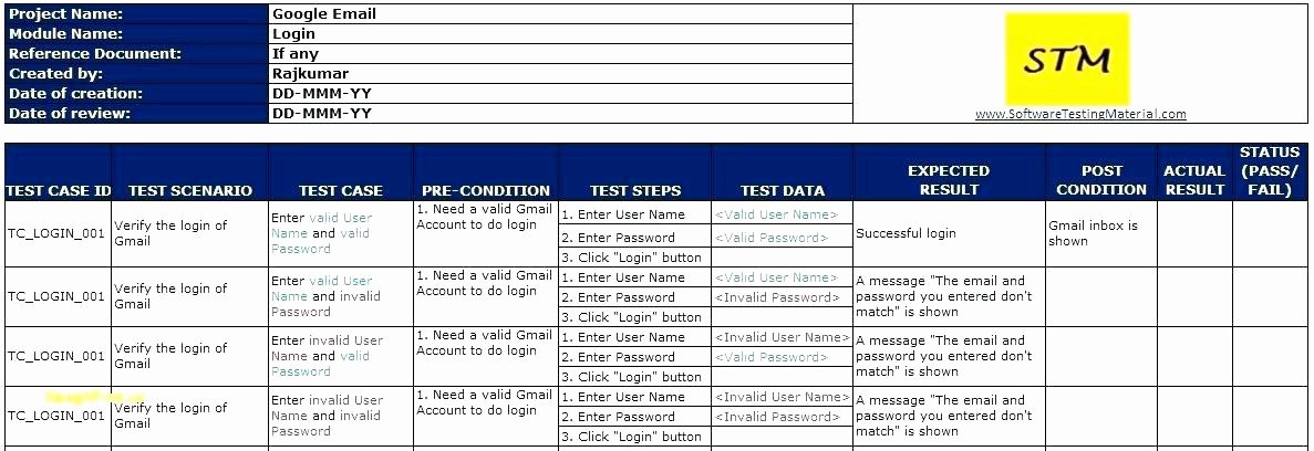 Uat Test Plan Template Best Of Test Plan Template A Uat Case Excel – asctech