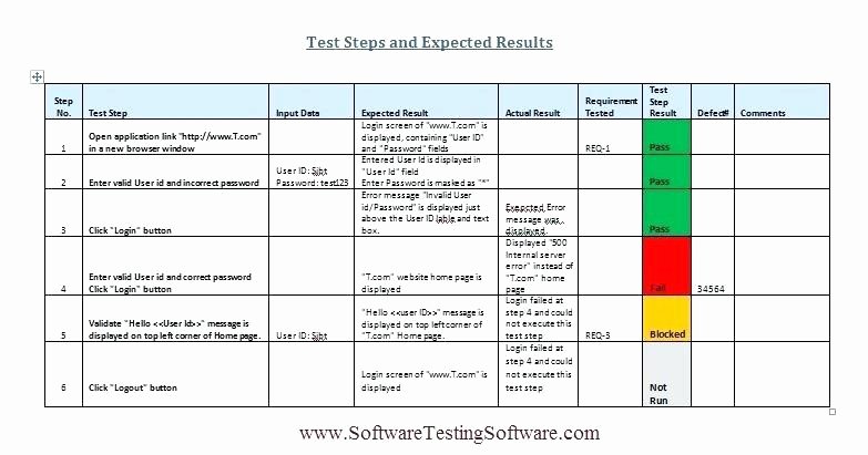 Uat Test Plan Template Elegant thedl – Page 42 – Download Editable Excel Templates