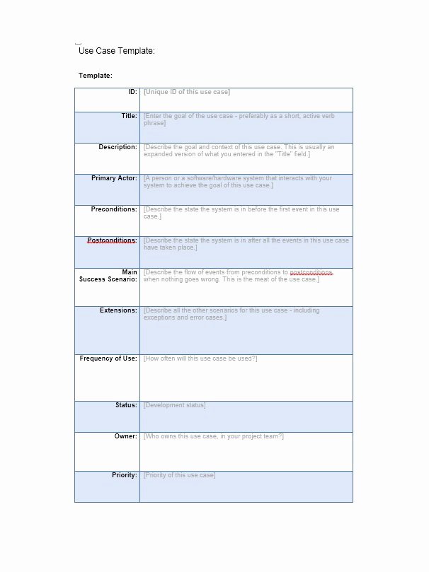 Use Case Document Template Beautiful 40 Use Case Templates &amp; Examples Word Pdf Template Lab