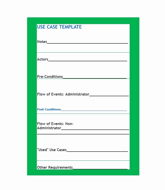 Use Case Template Examples Elegant 40 Use Case Templates &amp; Examples Word Pdf Template Lab