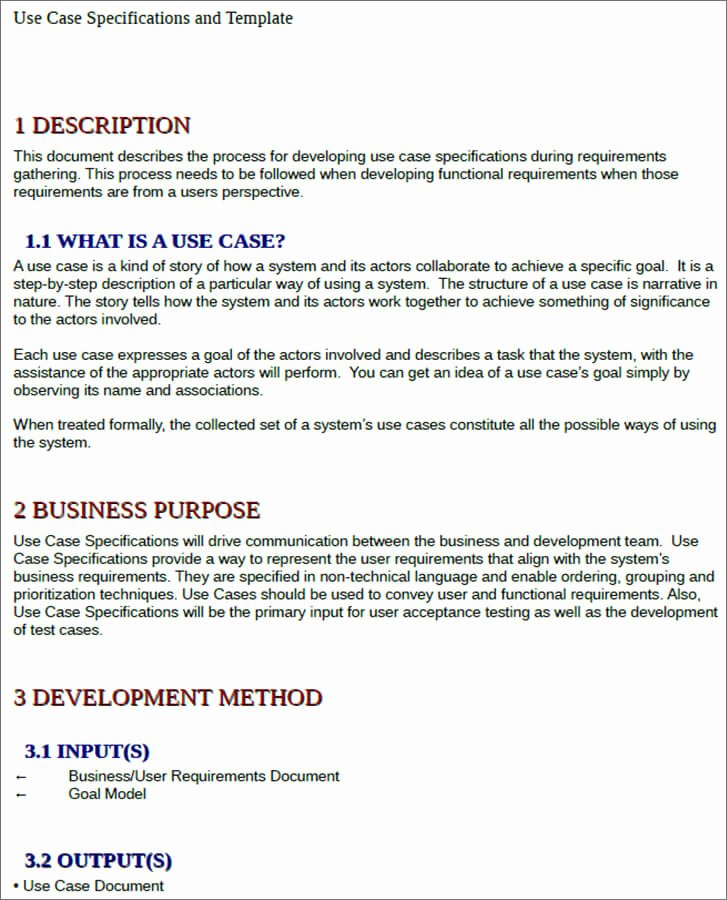 Use Case Template Excel New 7 Use Case Templates Free Ppt Excel Doc Example formats