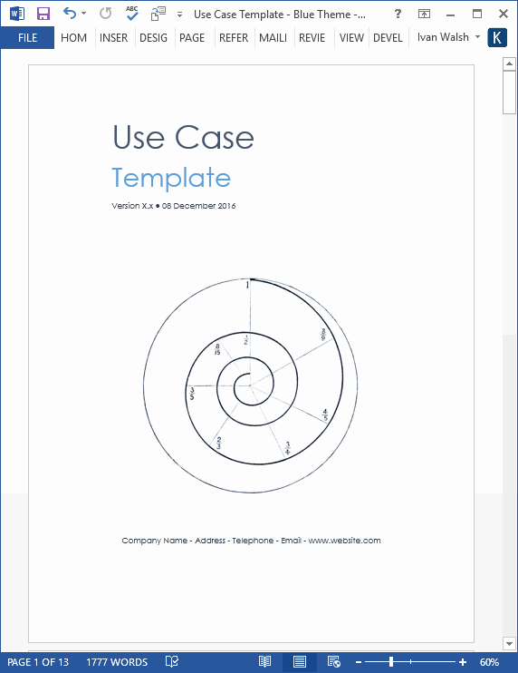Use Case Template Word Fresh Use Case Template – Ms Word &amp; Visio Templates