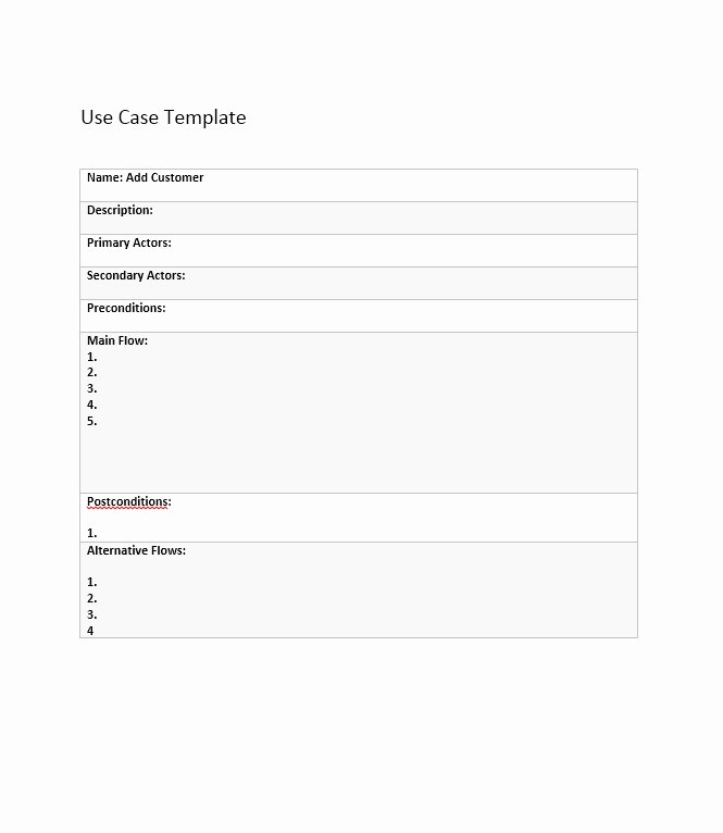 Use Case Template Word Inspirational 43 Free Use Case Templates &amp; Examples Word Pdf Free