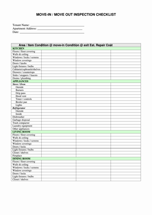 Vacation Rental Checklist Template Awesome top 11 Rental Inspection Checklist Templates Free to