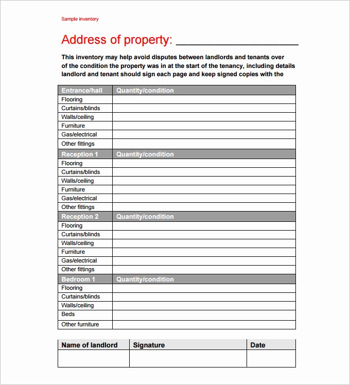Vacation Rental Checklist Template Unique Furnished Apartment Inventory Checklist Template Latest