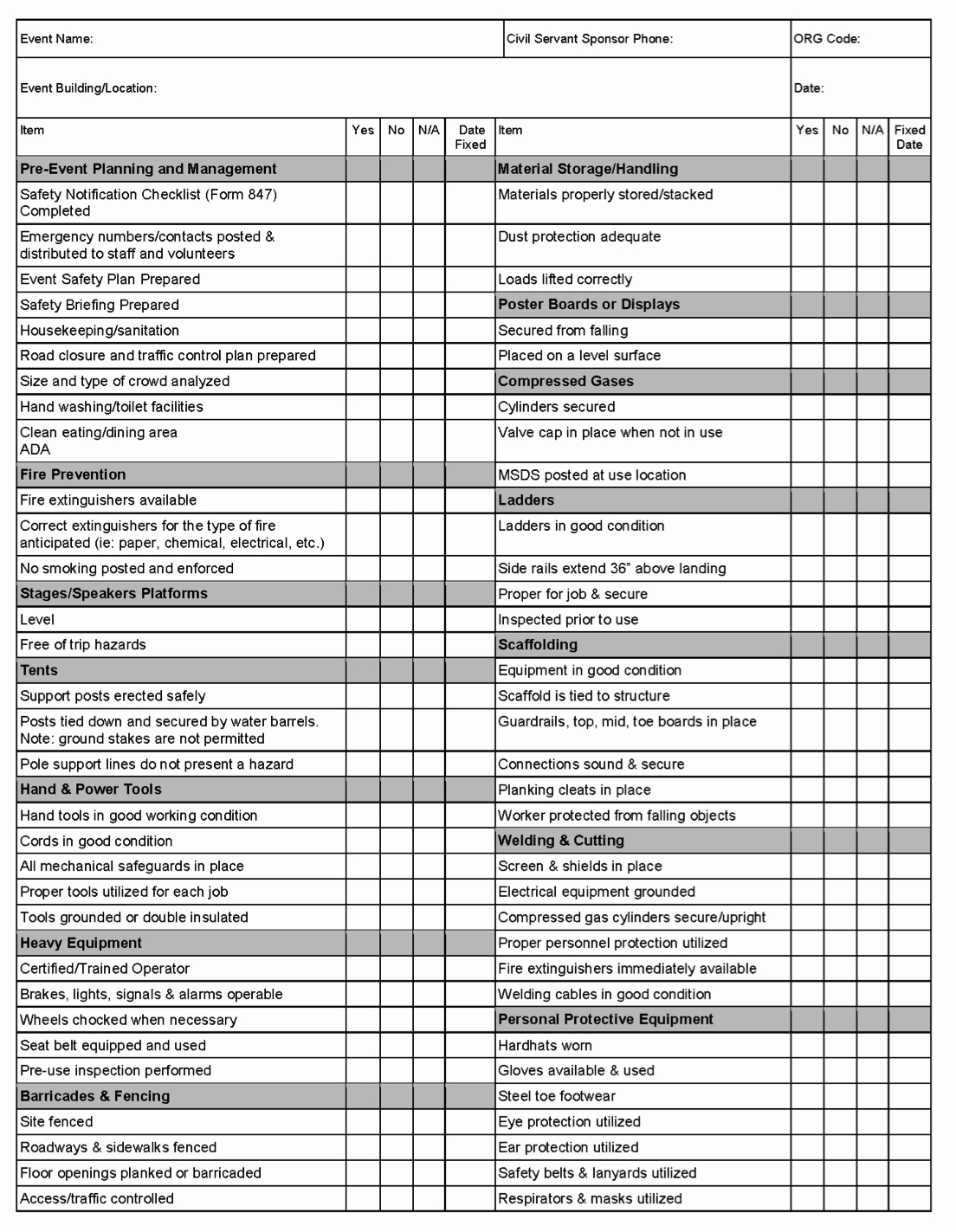 Vehicle Inspection Checklist Template Luxury Vehicle Safety Inspection Checklist Template Frompo