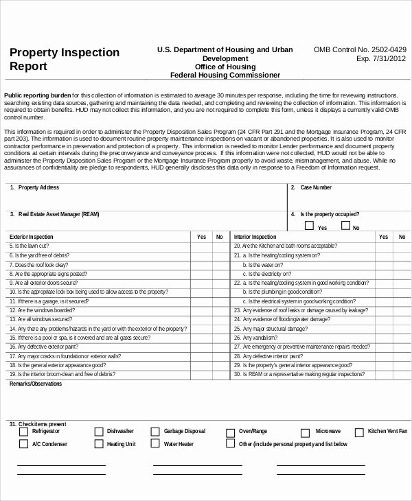Vehicle Inspection Report Template Best Of 10 Sample Inspection Report Templates Docs Word Pages