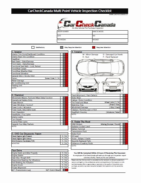 Vehicle Inspection Sheet Template Inspirational Car Inspection Checklist Shopping Pinterest