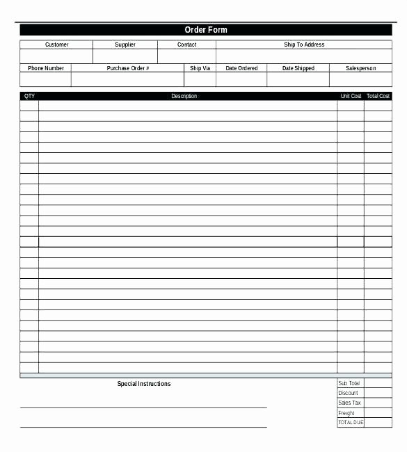 Vehicle Purchase order Template Beautiful Auto Purchase order Template Purchase order Templates