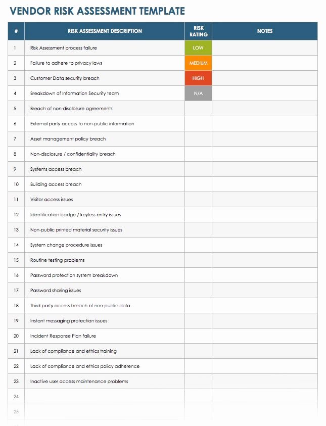 Free Vendor Management Excel Template