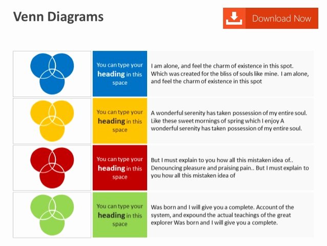 Venn Diagram Powerpoint Template Inspirational Venn Diagram Editable Powerpoint Template