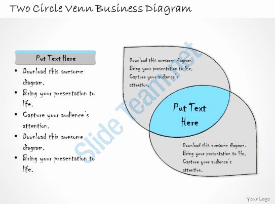 Venn Diagram Powerpoint Template Unique 1113 Business Ppt Diagram Two Circle Venn Business Diagram