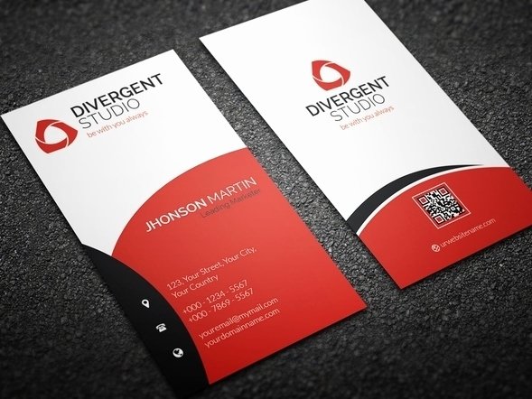 Vertical Business Card Template New 26 Latest Creative Business Card Psd Templates