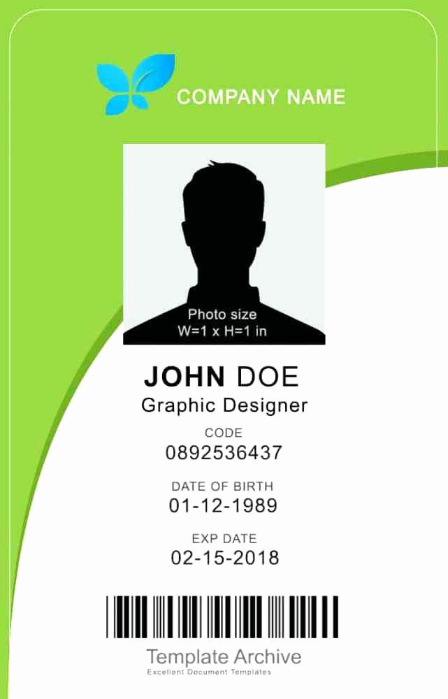 Vertical Name Badge Template New Id Badge Card Templates Free Template Archive Pany Psd