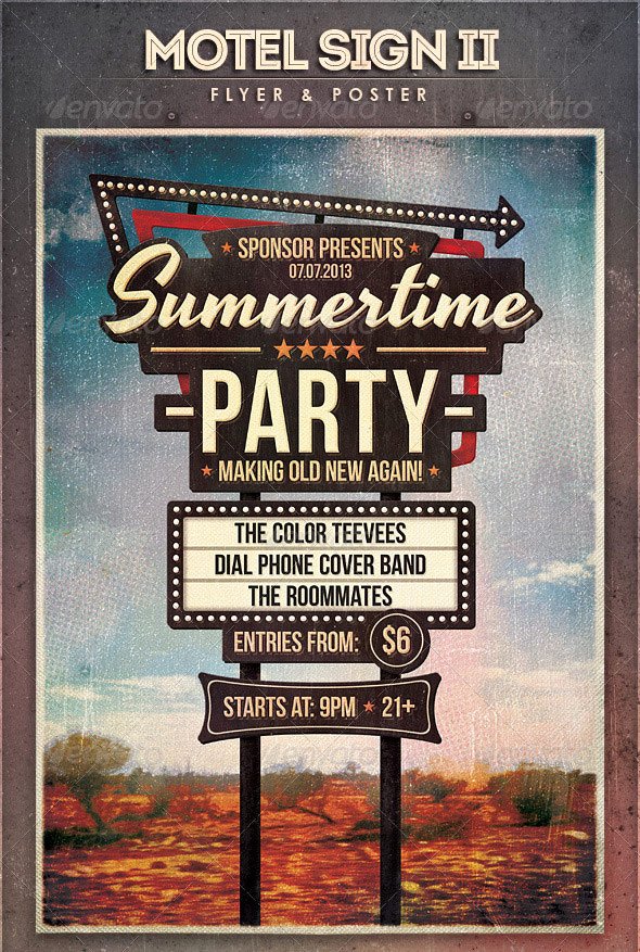 Vintage Concert Poster Template Fresh 25 Really Awesome Typography Flyer Psd Templates
