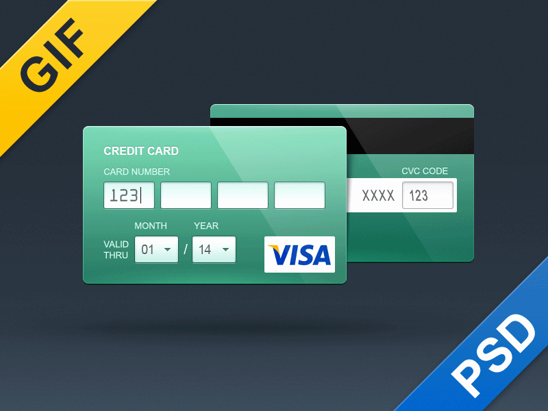Visa Credit Card Template Inspirational Credit Card Skeuomorph Flat and Contour by Alexey