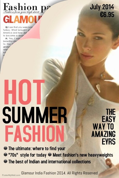 Vogue Magazine Cover Template Lovely Glamour Hot Summer Fashion Magazine Cover Template