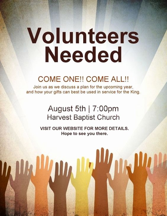 Volunteer Flyer Template