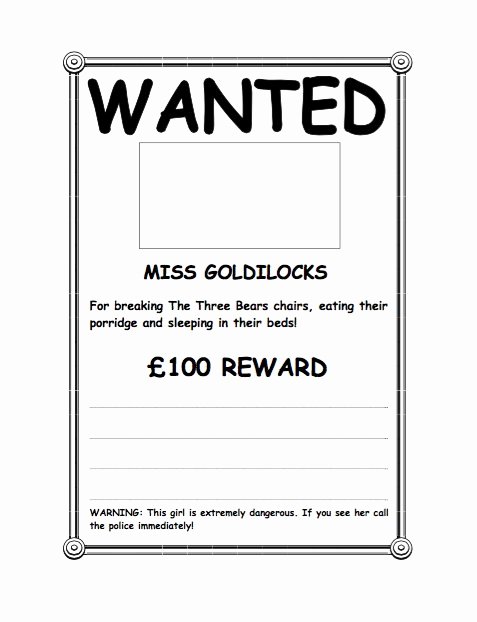 Wanted Poster Template Free Fresh 18 Free Wanted Poster Templates Fbi and Old West Free