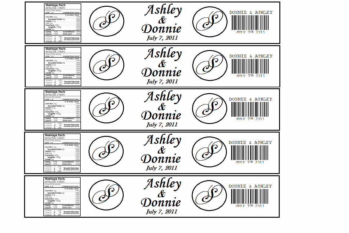 Water Bottle Labels Template Beautiful the Hillbilly Princess Diaries Diy Personalized Water