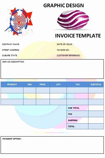 Web Design Invoice Template Unique 26 Professional Graphic Design Invoice Templates Demplates