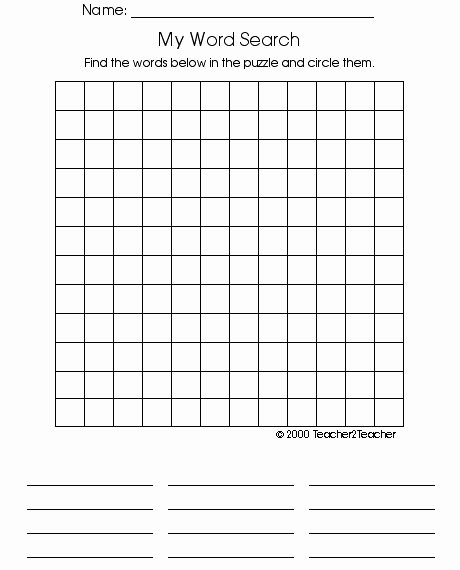 Web Page Template Word Elegant Blank Word Search Puzzles Printable