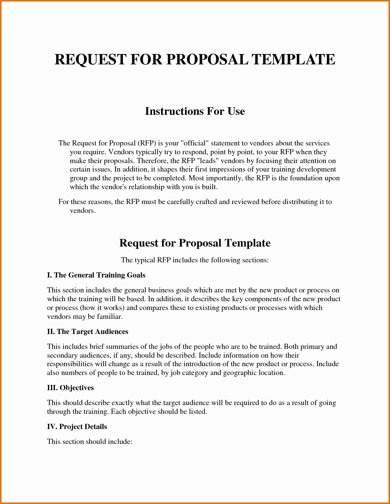 Website Proposal Template Word New Request for Proposal Template Wordreference Letters Words