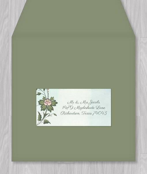 Wedding Address Label Template Luxury Watercolor Flowers Address Label Template
