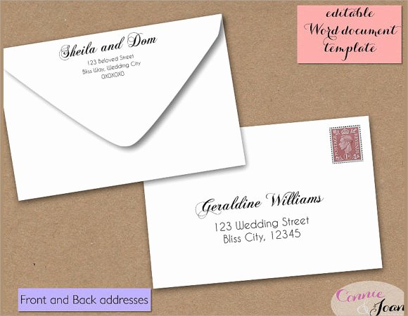 Wedding Envelope Printing Template Fresh 10 Awesome 4×6 Envelope Templates to Download