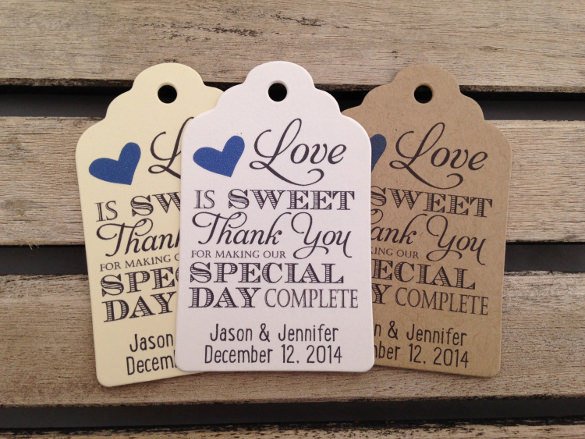 Wedding Favor Labels Template Inspirational 26 Favor Tag Templates – Free Sample Example format