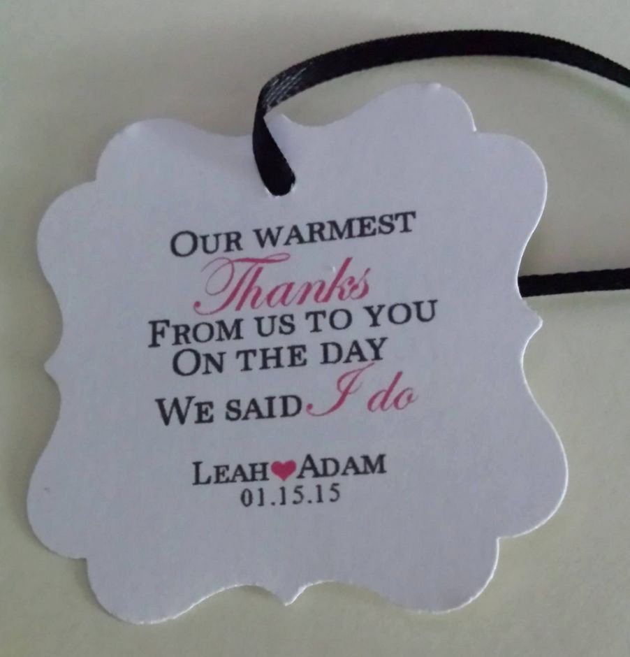 Wedding Favor Tags Template Best Of Wedding Favor Tags Warmest Thanks Personalized Square Hang
